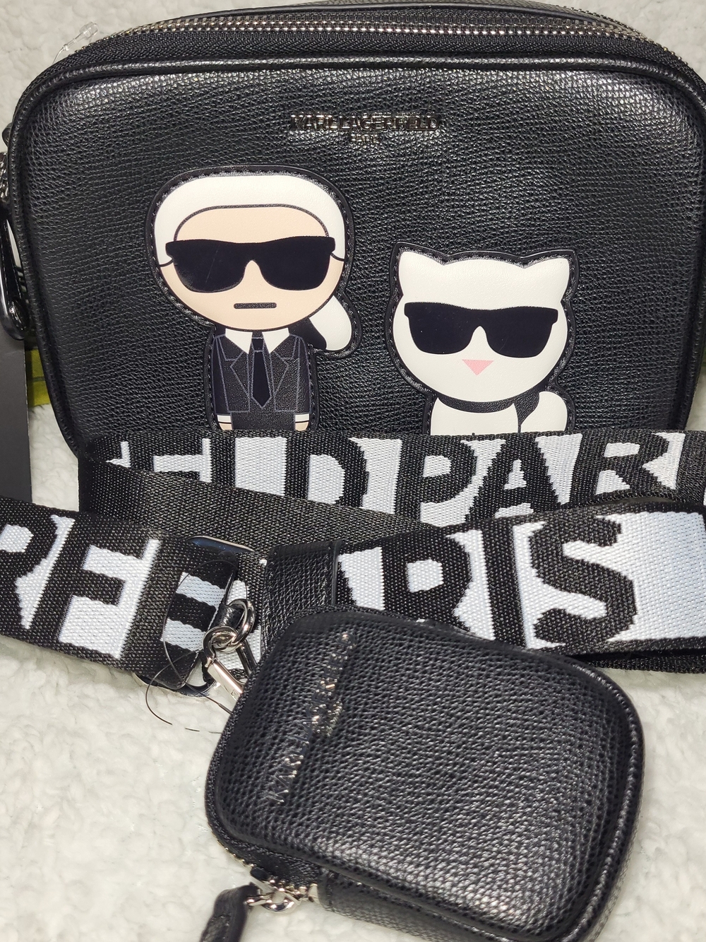 Karl Lagerfeld Black Crossbody Bag